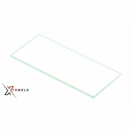 XTRWELD Lens, Cover Plate, Clear, Glass, 2 x 4.25in. LENS24G-CL